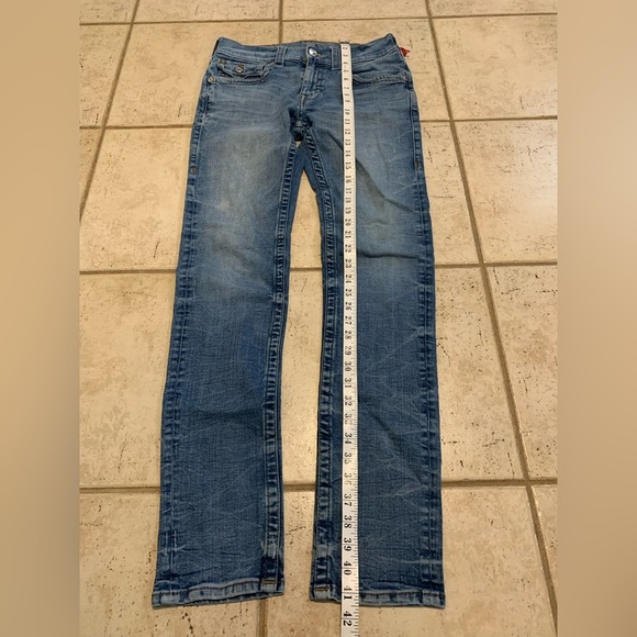 True Religion "Skinny Flap" Jeans - Size 30 - Red Orange SN Wash - Picture 11 of 14